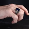 МУЖСКОЕ СЕРЕБРЯНОЕ КОЛЬЦО 925 ПРОБЫ С ЦИРКОНИЕМ