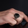 МУЖСКОЕ СЕРЕБРЯНОЕ КОЛЬЦО 925 ПРОБЫ С ОВАЛЬНЫМ ЗЕЛЕНЫМ ЦИРКОНИЕМ